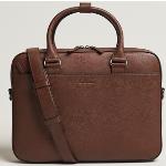 Tiger of Sweden Bosun Grained Leather Briefcase Brown