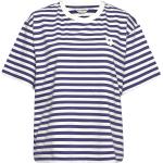 Blå Marimekko Tasaraita Kortærmede t-shirts med korte ærmer Størrelse XL 