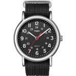 Timex Unisex Analogue Quartz Watch, black / black - Unisex Weekender Slip-Through