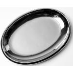 Titanfad oval - Sølvlook - 25 cm