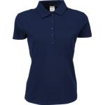 Tj145 Ladies Stretch 5 Button Polo Shirt Polo Shirt, blue, xl