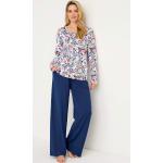 Økologiske Bæredygtige Pyjamas i Bomuld Størrelse XL med Blomstermønster til Damer på udsalg 