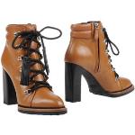 Brune Tod's Læderstøvler i Læder med runde skosnuder Størrelse 34.5 til Damer 