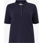 Blå Tommy Hilfiger Økologiske Bæredygtige Kortærmede polo shirts i Bomuld med korte ærmer Størrelse 3 XL til Damer på udsalg 