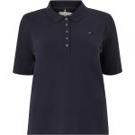 Blå Tommy Hilfiger Økologiske Bæredygtige Kortærmede polo shirts i Bomuld med korte ærmer Størrelse XL til Damer 