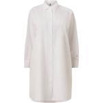 Hvide Tommy Hilfiger Økologiske Bæredygtige Sommer Plus size langærmede kjoler i Bomuld Med lange ærmer Størrelse XL til Damer på udsalg 