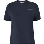 Blå Tommy Hilfiger Plus size t-shirts i Bomuld med korte ærmer Størrelse 3 XL til Damer 