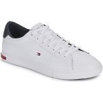 Hvide Tommy Hilfiger Essentials Herresneakers i Læder Hælhøjde op til 3 cm Størrelse 40 på udsalg 