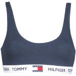 Blå Tommy Hilfiger Økologiske Bæredygtige Sports BH'er i Bomuld Størrelse XL til Damer 