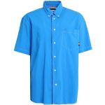 Lyseblå Tommy Hilfiger Kortærmede skjorter i Bomuld Button down med korte ærmer Størrelse XL til Herrer 