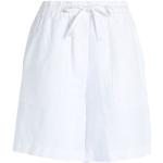 Hvide Tommy Hilfiger Bermuda shorts i Hør Størrelse XL til Damer på udsalg 