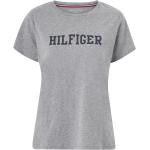 Grå Tommy Hilfiger T-shirts med tryk i Bomuld med rund udskæring Størrelse XL til Damer på udsalg 