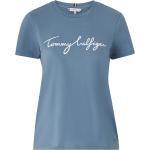 Tommy Hilfiger - T-shirt Reg C-nk Signature Tee SS - Blå - 34