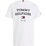 Hvide Tommy Hilfiger T-shirts i Bomuld Størrelse 98 til Drenge fra Kids-world.dk 