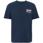 Midnatsblå Tommy Hilfiger Økologiske Bæredygtige Kortærmede t-shirts i Jersey med rund udskæring med korte ærmer Størrelse XL til Herrer 