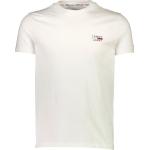 Hvide Tommy Hilfiger Økologiske Bæredygtige T-shirts med rund udskæring Størrelse XL til Herrer 