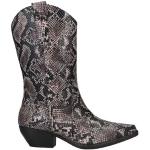 TOSCA BLU Læderstøvler i Læder blokhæle Med lynlåse med spidse skosnuder Størrelse 41 med Slangeprint til Damer på udsalg 