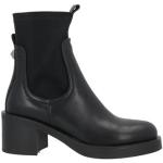 Sorte TOSCA BLU Ankelstøvler i Jersey blokhæle Størrelse 41 til Damer på udsalg 