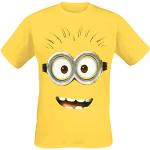 Trademark Products Men's Despicable Me 2 Goggle Eye Dave Regular Fit Short Sleeve T-Shirt, Yellow (Daisy), X-Large