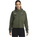 Grønne Nike Træningsjakker med Paris i Fleece Størrelse XL til Damer på udsalg 