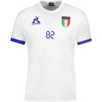 Hvide Le Coq sportif T-shirts med tryk Størrelse XL med Striber til Herrer 