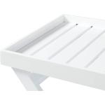 Tray bakkebord Hvid/mahogny 60 x 40 x 65 cm