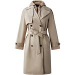 Beige Vandtætte Mackage Trench coats i Bomuld Asymmetrisk Størrelse XL med hætte til Damer på udsalg 