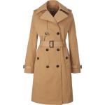 Beige Trench coats i Polyester Størrelse 3 XL til Damer 