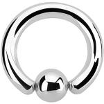Treuheld® Ball Closure Ring Piercing BCR 48 Sizes Silver
