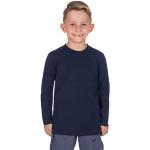 Trigema Boys' long-sleeved shirt. (336501) - Blue (Navy 046) Plain, size: 152