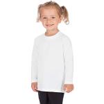 Trigema Mädchen Langarmshirt aus Baumwolle, Weiß, 140