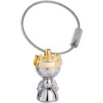 TROIKA Schlüsselanhänger LITTLE QUEEN - KR9-37/CH - Königin - goldene Krone - Queen, Hoheit, Majestät - Prinzessin - Metall glänzend - das Original von TROIKA