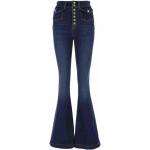 Indigo Flared Versace Jeans Damejeans Størrelse XL på udsalg 