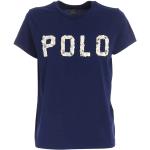 Blå POLO RALPH LAUREN T-shirts Størrelse XL til Damer 