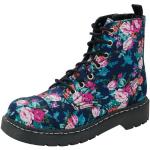 Flerfarvede Læderstøvler i Kunstlæder Størrelse 37 med Blomstermønster til Damer 