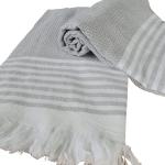 Turkish Towel Bilakis Silver Grey