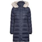 Tyra Down Coat With Fur Foret Jakke Navy Tommy Hilfiger