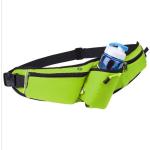 Universal sports bæltetaske - Reflekterbar - Lomme til vandflaske - Lommer med lynlås - Grøn
