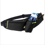 Universal sports bæltetaske - Reflekterbar - Lomme til vandflaske - Lommer med lynlås - Sort