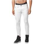 Hvide Philipp Plein Slim jeans Størrelse XL til Herrer 