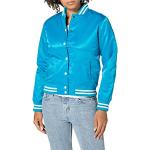 Urban Classics Damen Ladies Shiny College Jacket Jacke,, per pack Mehrfarbig (tur/wht 00215), X-Small (Herstellergröße: XS)
