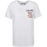 Hvide MOSCHINO T-shirts i Bomuld Størrelse XL til Damer 