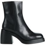 Sorte Vagabond Læderstøvler i Læder blokhæle Med lynlåse Størrelse 41 til Damer på udsalg 