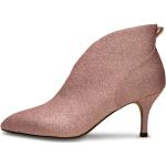 Pinke Romantiske Shoe The Bear Læderstøvler i Læder med Glitter med spidse skosnuder Hælhøjde over 9 cm Størrelse 41 til Damer 