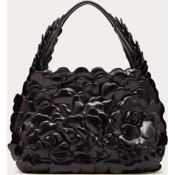 Valentino Garavani Small Valentino Garavani 03 Rose Edition Atelier Hobo Bag Women Black 100% Leather OneSize