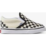 Hvide Vans Checkerboard Herresneakers Med elastik Størrelse 26 på udsalg 