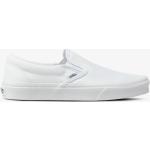 Hvide Klassiske Vans Classic Slip-On Skater sko Med elastik Størrelse 37 til Herrer på udsalg 