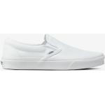 Hvide Klassiske Vans Classic Slip-On Skater sko i Lærred Med elastik Størrelse 37 til Herrer på udsalg 