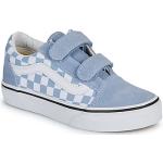 Blå Vans Checkerboard Sneakers Hælhøjde op til 3 cm Størrelse 32 til Børn 