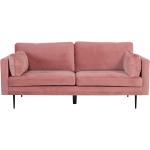 Pinke Sofaer i Fløjl til 3 Personer 